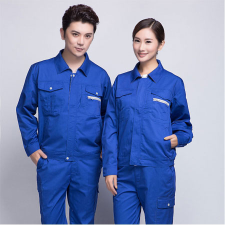 蓝色长袖工作服AC12-4