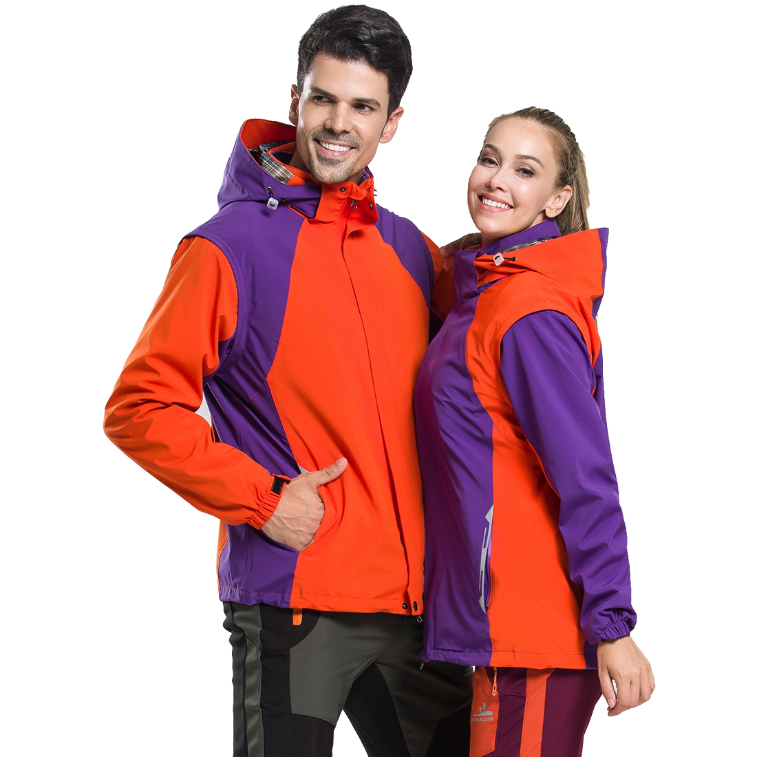 冬季加厚冲锋衣工作服