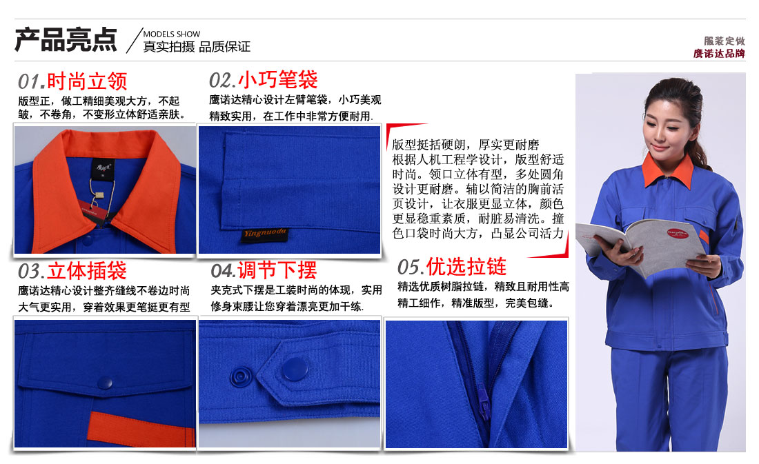 重庆工作服卖点及小细节展示图