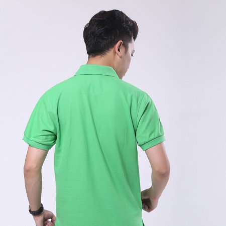 绿色纯棉潮可绣字短袖T恤工作服 ID263-TX 