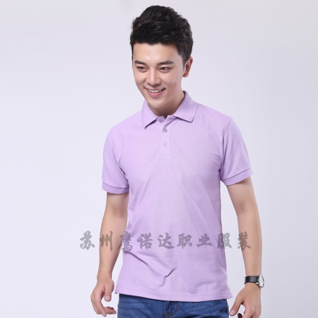 浅紫色t恤衫工作服ID267-TX