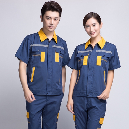 机械加工夏天短袖工作服