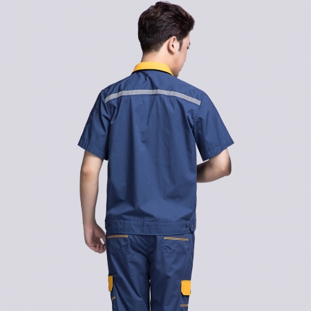 机械加工夏天短袖工作服
