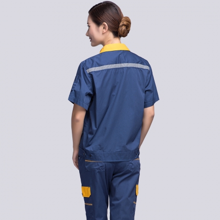 机械加工夏天短袖工作服