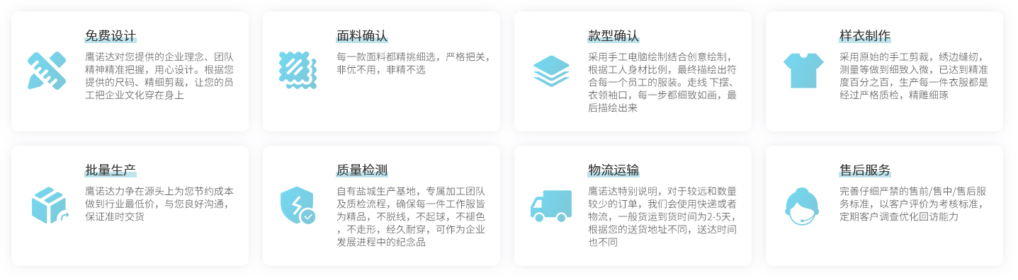 冬冬季团队工作服定制流程