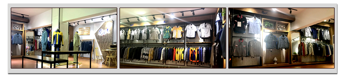 企业工服的展厅